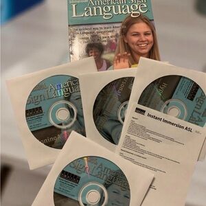 New 4 CD-ROM Deluxe Edition American Sign Language Set